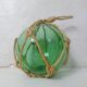 Boule, flotteur vintage en verre vert clair