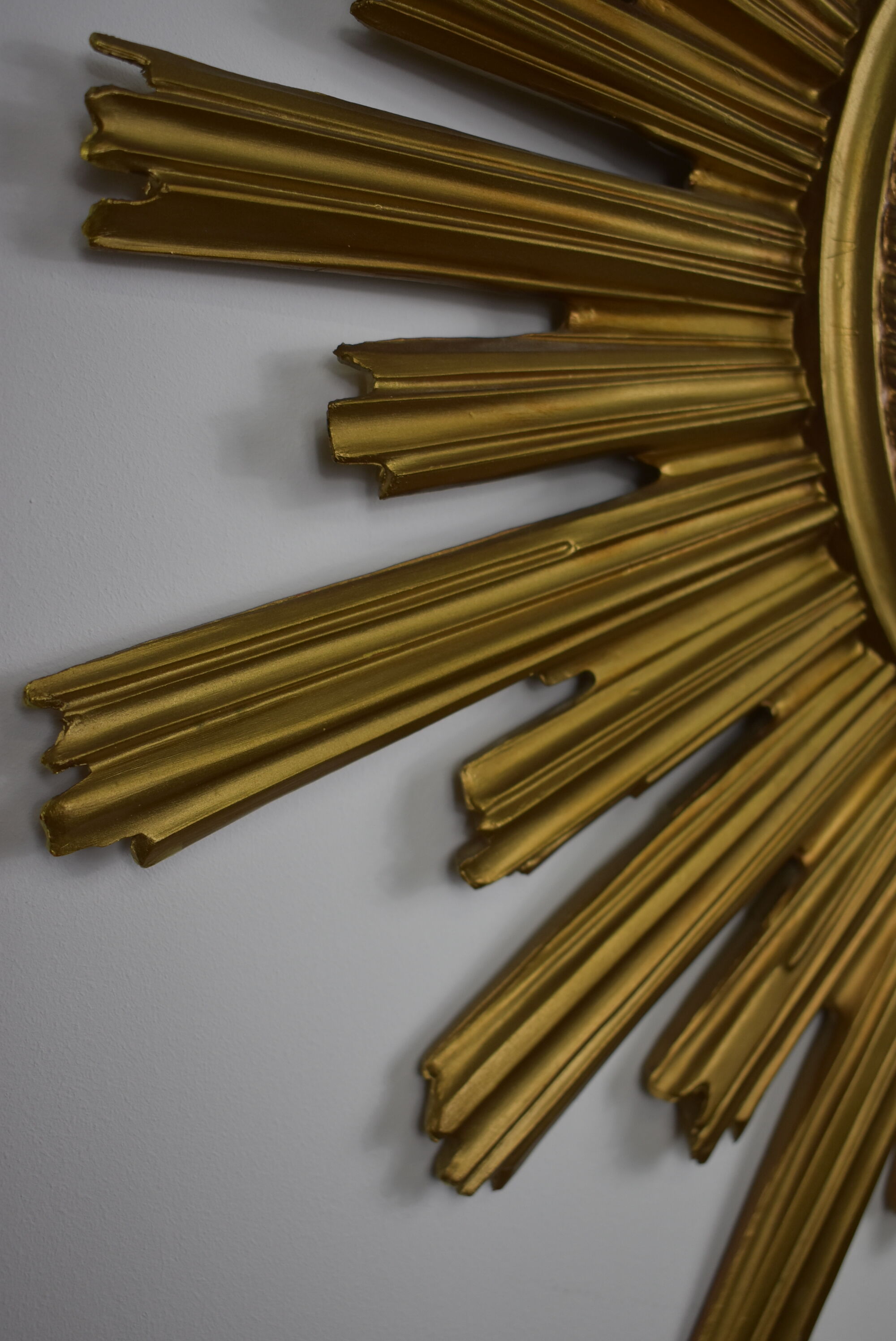 Vintage golden sun mirror 58cm