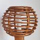 Pair of bamboo bedside lamps
