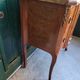 Commode transition Louis XVl marqueterie plateau marbre