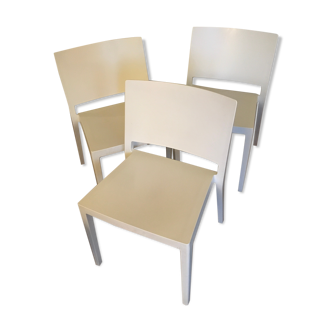 Lot 3 chaises Kartell