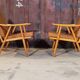 Paire de fauteuils Thonet Boomerang