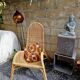 Vintage 80s rattan recliner armchair from Ikea