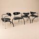 Set of 4 postmodern dining chairs by Arnold Merckx for Arco, 1980s