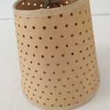 Mini lampshade with vintage perforated cardboard pliers