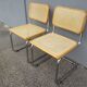 Pair of Cesca B32 Marcel Breuer chairs