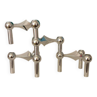 Lot de 4 bougeoirs Stoff de Nagel