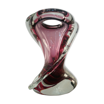 Vase en verre de Murano de Walter Furlan pour Bisanzio années 60
