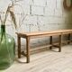 Old solid oak bench