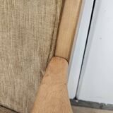 70s three seater sofa in beech