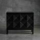 Brutalist De Coene Cabinet in Stained Oak, Belgium, 1970s