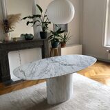 Table marble arabescato Italy vintage