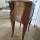 Pair of 2 Louis XV bedside tables - marquetry - 2 drawers - pink marble