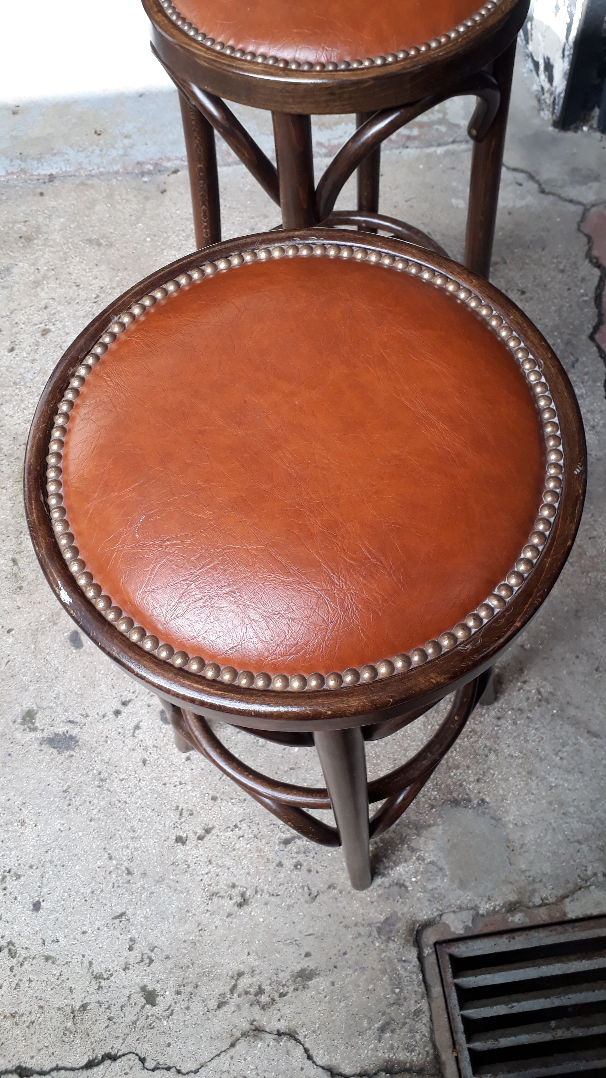 Pair of English bar stools