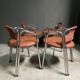 Ensemble de 4 chaises design italiennes des années 1970