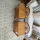 Set of two vintage rattan bedside tables