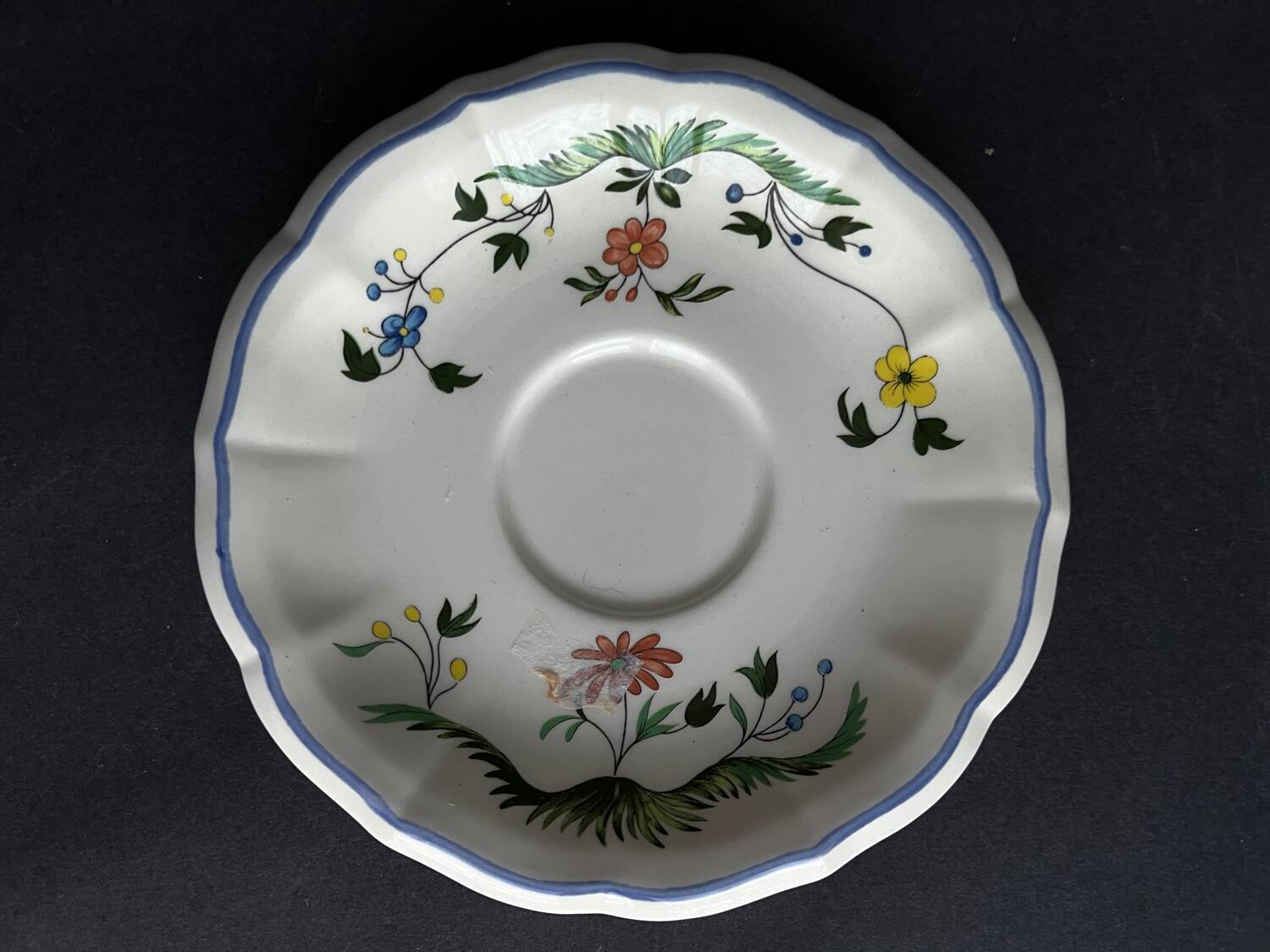 6 cups + saucers gien birds of paradise