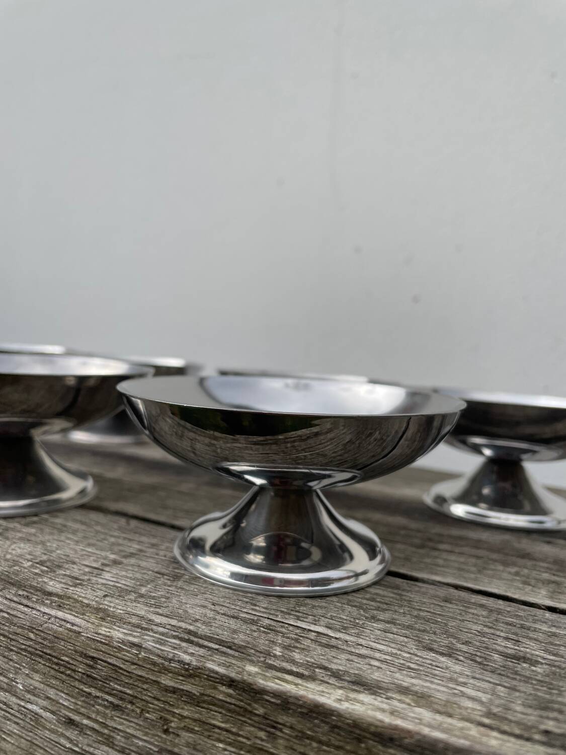 12 coupelles inox / coupes vintage 1970