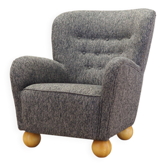 Grey armchair, Scandinavian design, production: Denmark