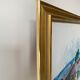 Mid century vintage abstract modernist landscape 'misty window'