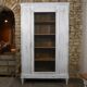 shabby wardrobe with Louis XVI style mesh door