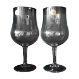 2 large Cristal d’Arques glasses Original box