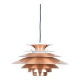 Lampe à suspension vintage danoise Verona par Kurt Wiborg, Jeka, années 1980
