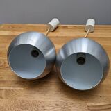 Pair of ball pendant lights from the 70s