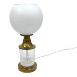 AKA Leuchten – Crystal and Brass Table Lamp, Germany, 1970s, Mid-Century Mo