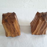 Vintage wooden salt and pepper shaker