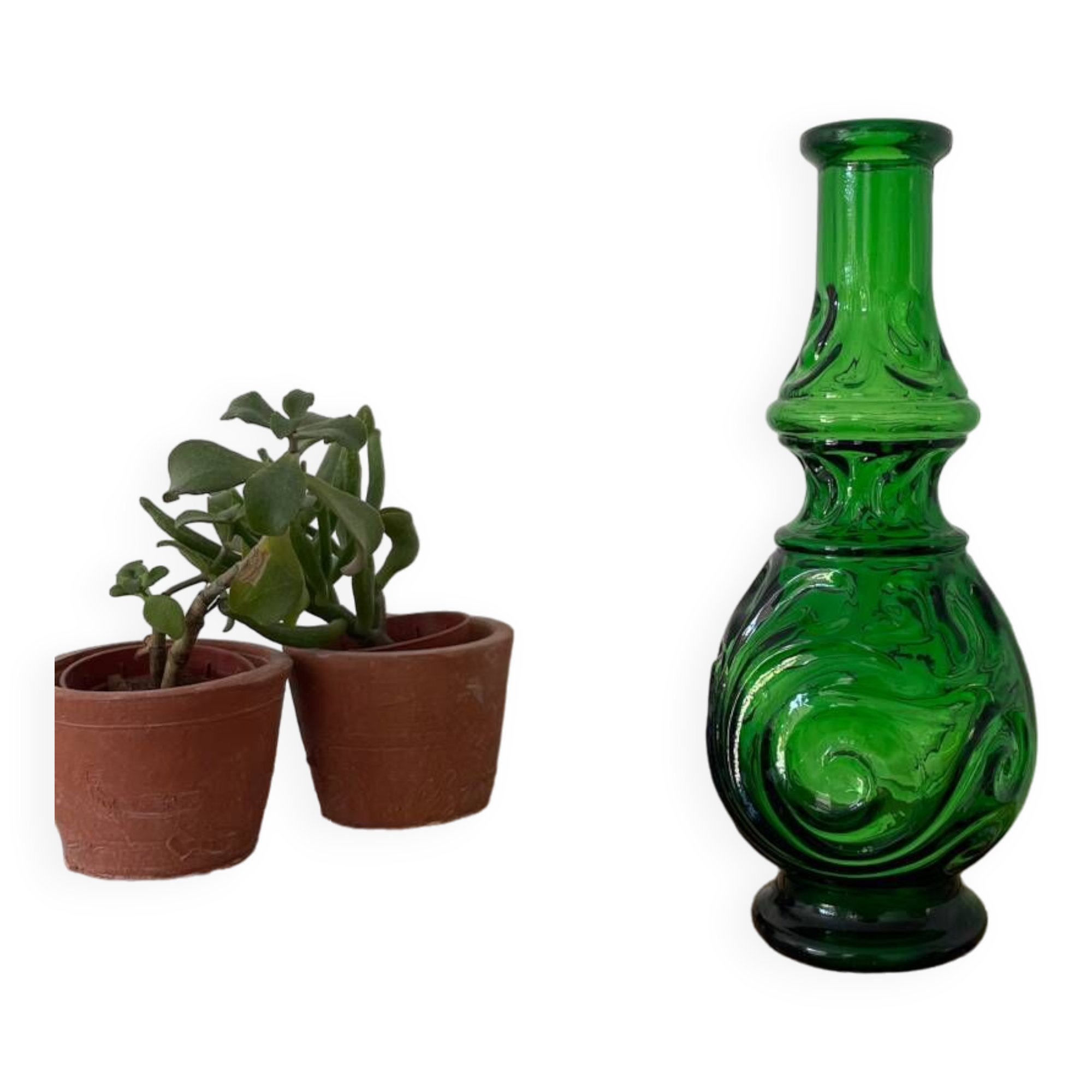 Green vase