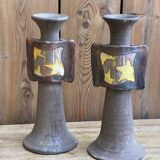 Brutalist candlesticks