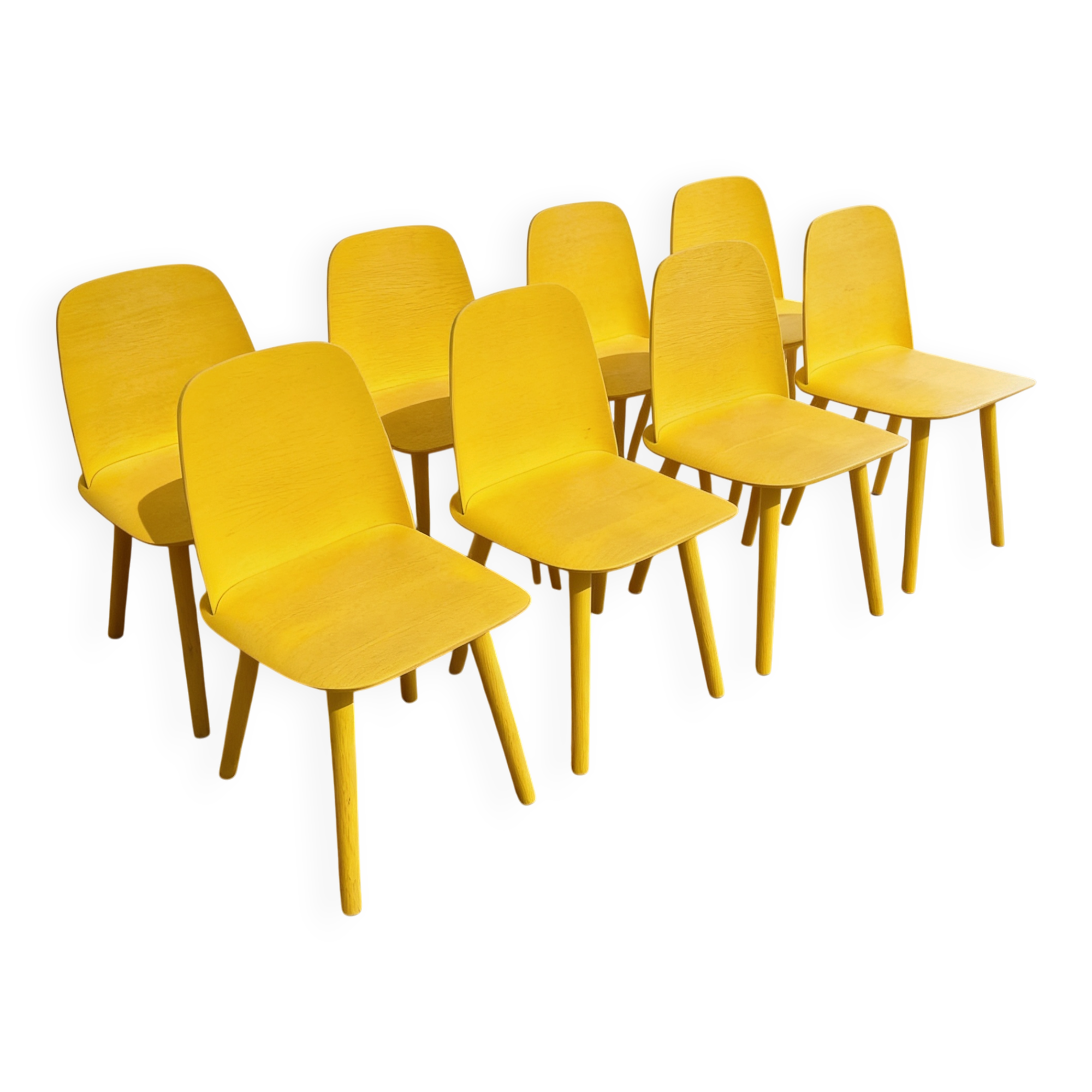 Suite de 8 chaises Nerd Chair, Muuto