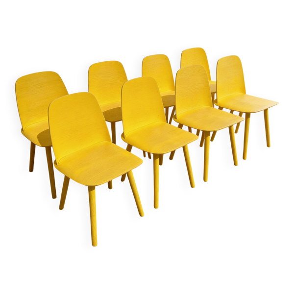 Suite de 8 chaises Nerd Chair, Muuto