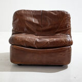Modular leather sofa by Dreipunkt, set of 3.