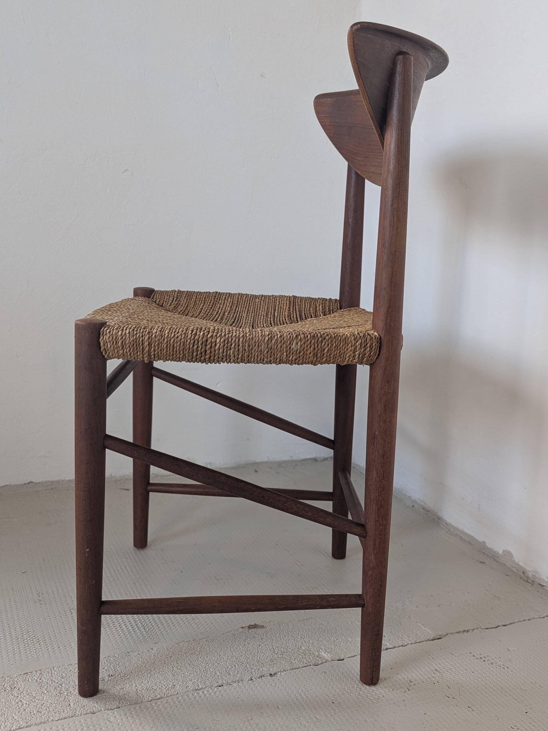 Teak and rope chair by Peter Hvidt and Orla Molgaard