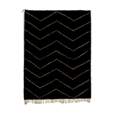 Tapis marocain moderne noir