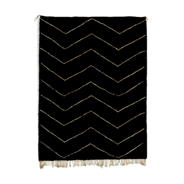 Modern Moroccan carpet black