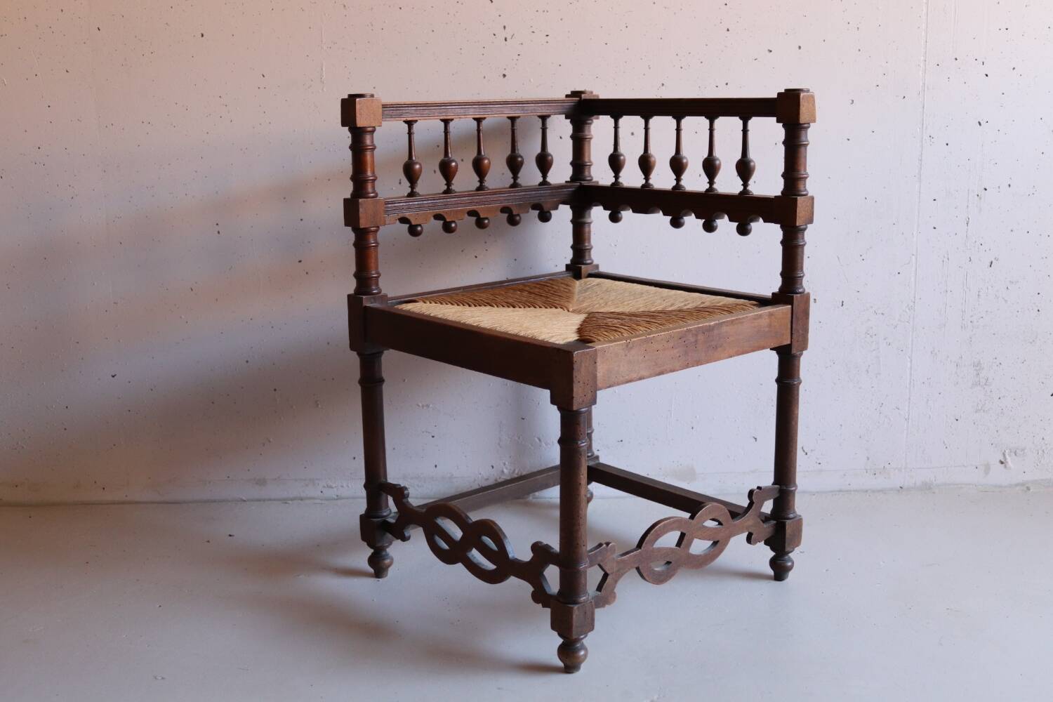 Vintage fireplace corner chair