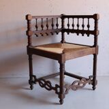 Vintage fireplace corner chair