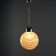 Vintage ceiling light in chrome metal and glass, design, Italy, 1960s
