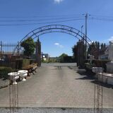 Wrought iron garden arch