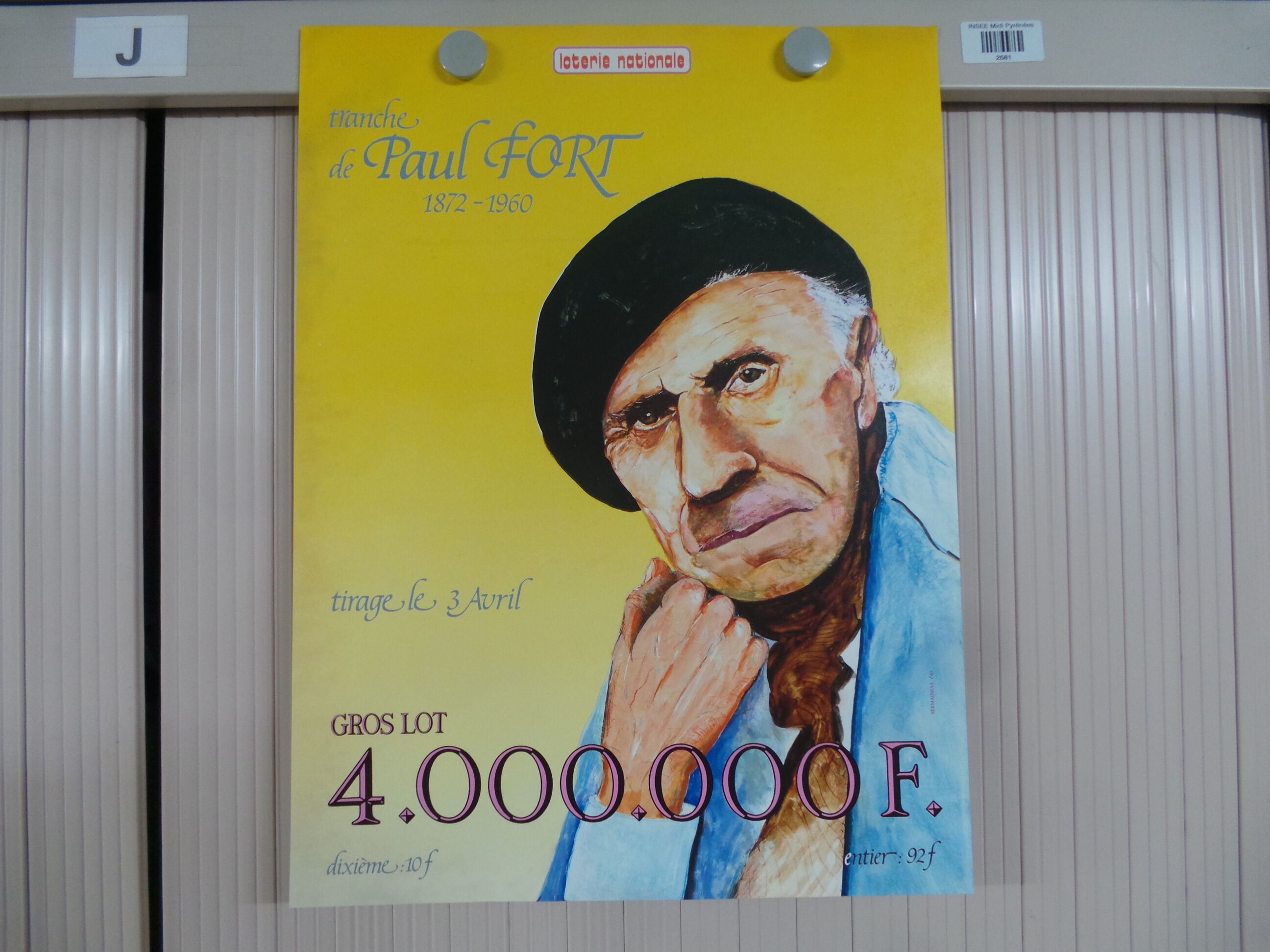 Original Paul Fort National Lottery poster 1985