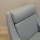 Fauteuil gris, design danois, années 1970, production : Danemark