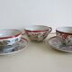 Antique cups and under cups porcelain japan