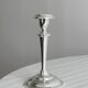 Paire de bougeoirs en inox
