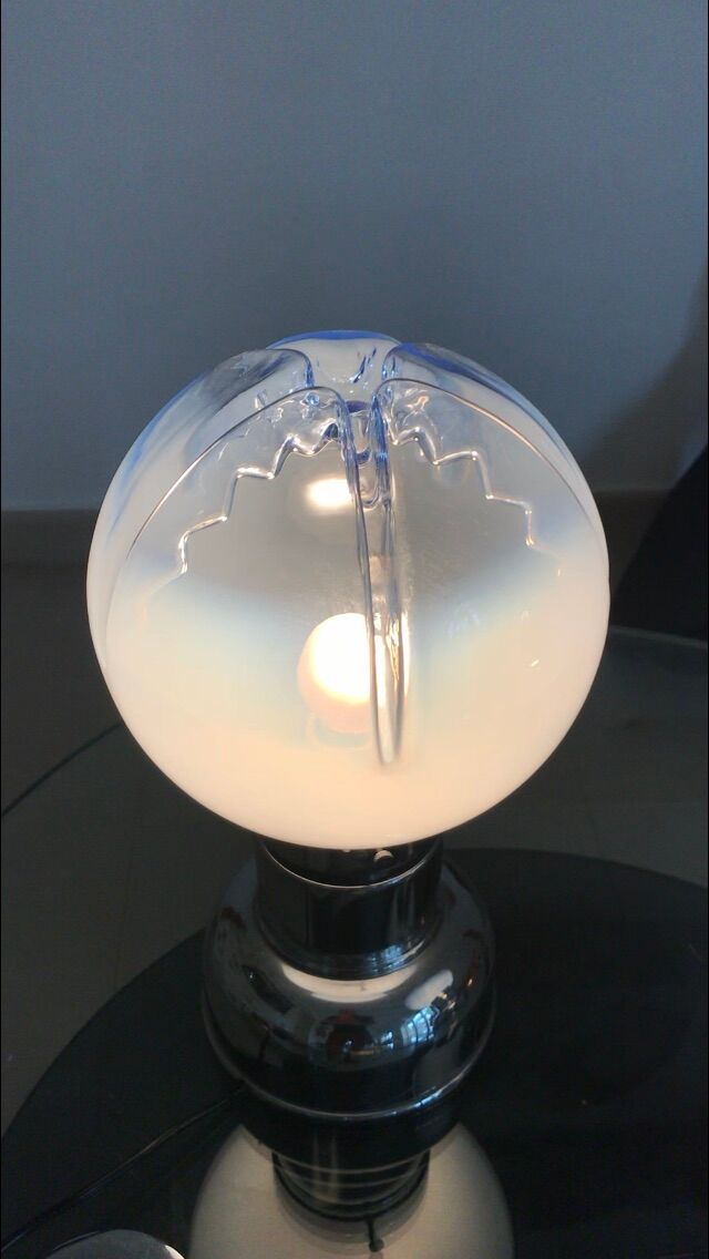 Suspension Mazzega pendant verre Murano space âge