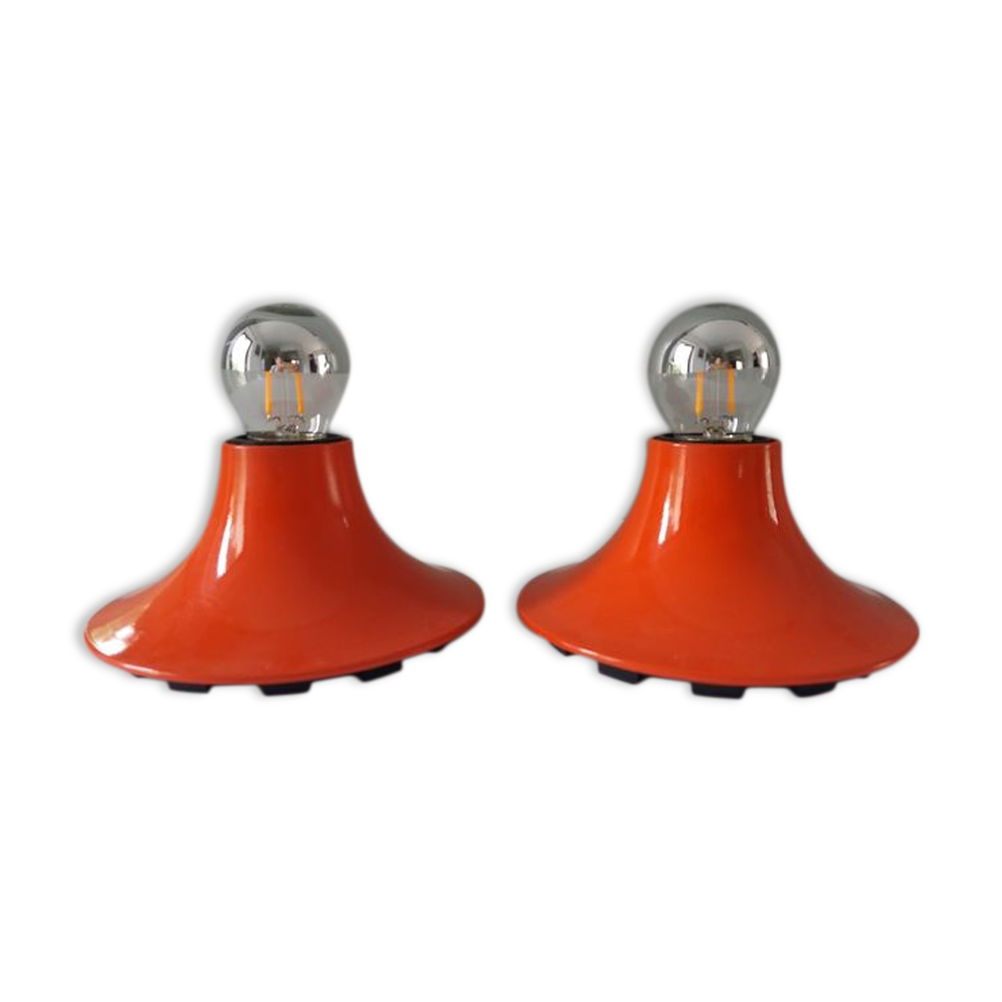 Pair of artemide "Teti" vico Magistretti wall light