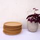 9 assiettes à dessert grès sarreguemines atelier d'art lorraines
