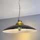 Chandelier in brass and black lacquered metal, Italy 70's
